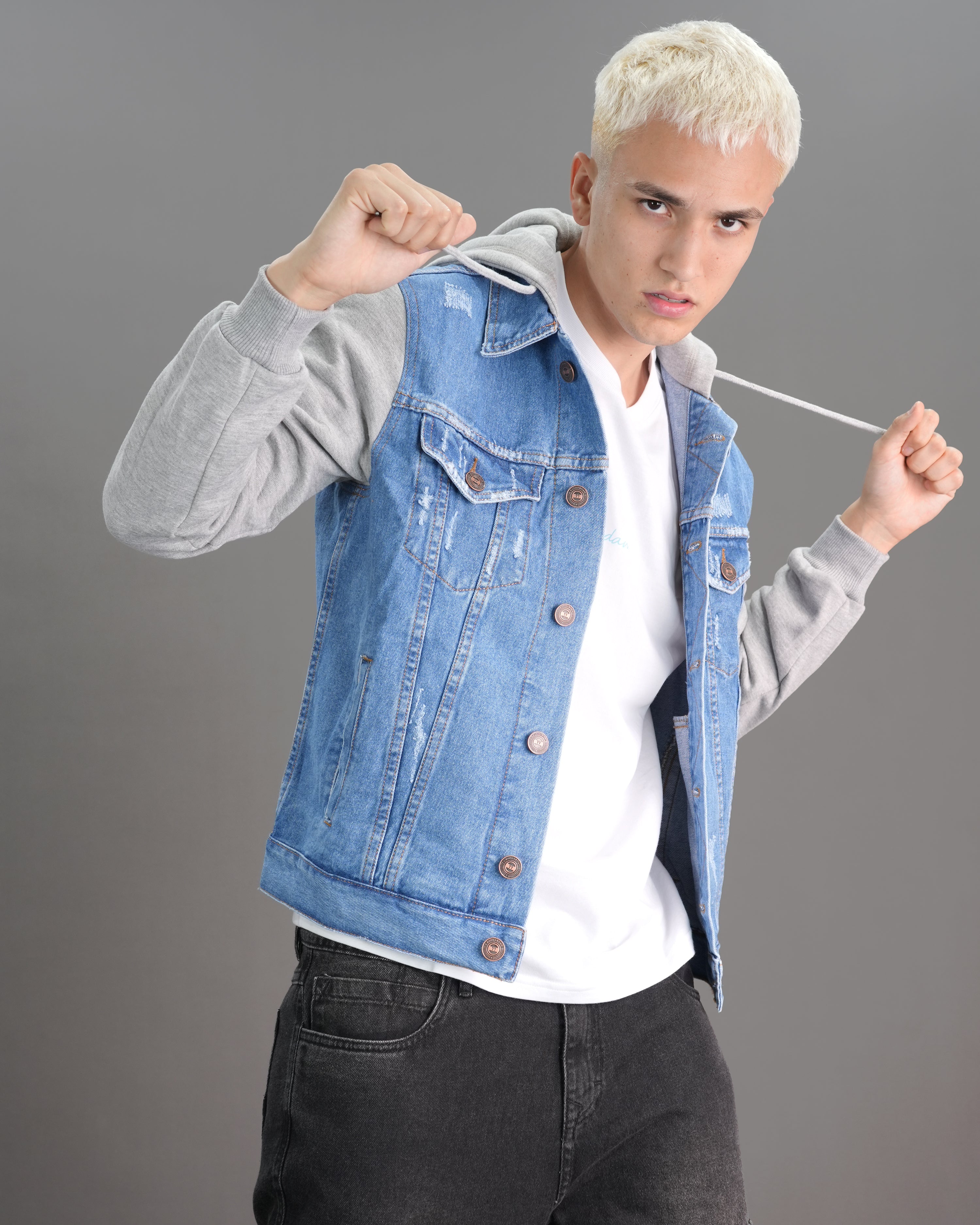 De Vestir Chaleco Jeans Hombre Denim Vest Chaleco Denim Hombre Sin
