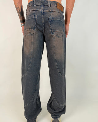 PANTALÒN DENIM CORTES BAGGY
