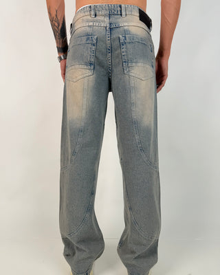 PANTALÒN DENIM CORTES BAGGY