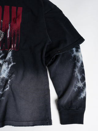 POLO DOBLE MANGA SKULL PIERCED