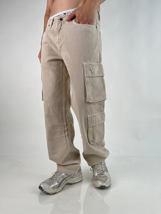 PANTALÓN DRILL BAGGY CARGO